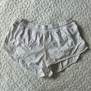Lululemon White Hotty Hot Shorts